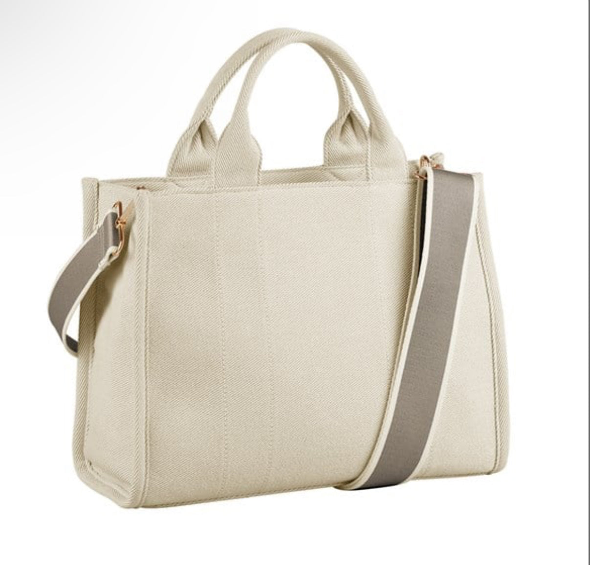 Tote Bag with Embroidery on Strap