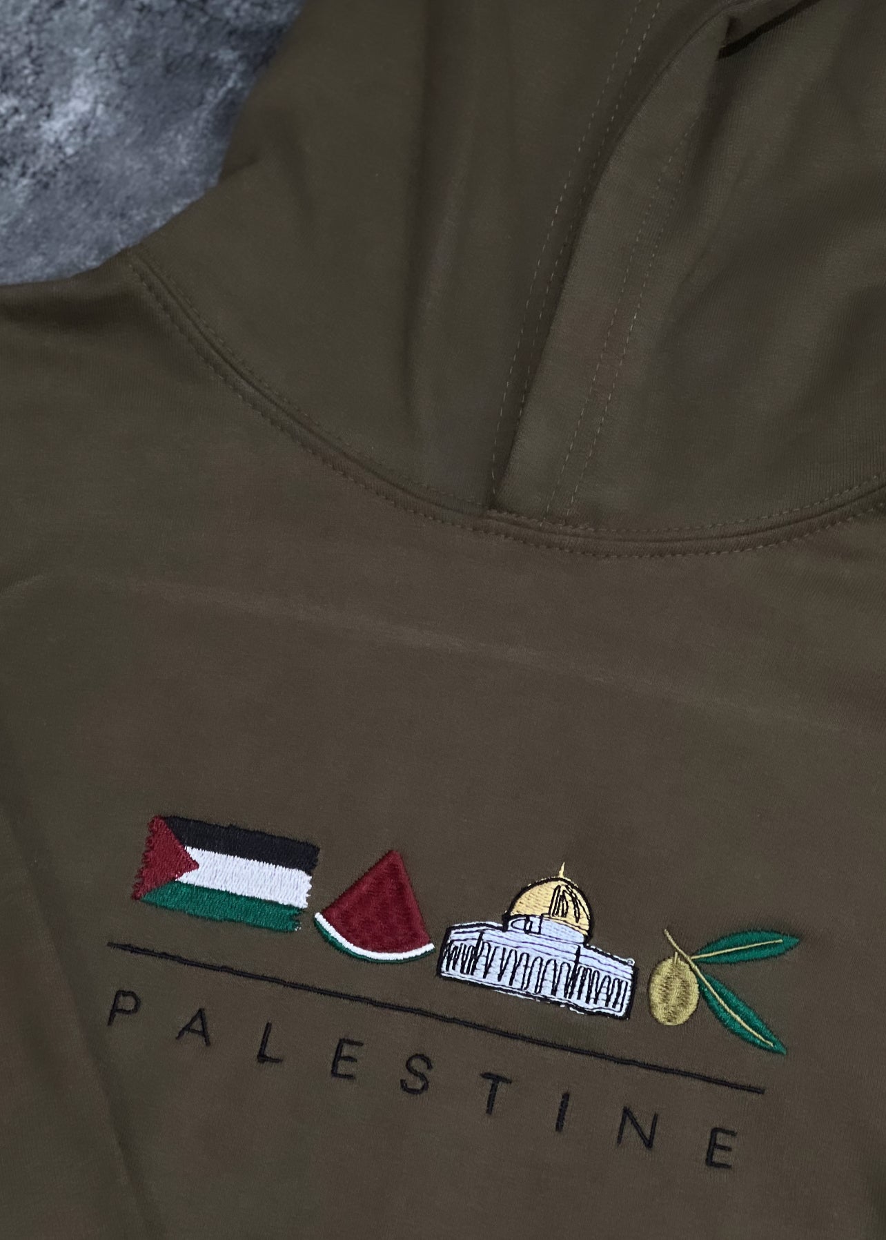 Embroidered Palestine Hoodie