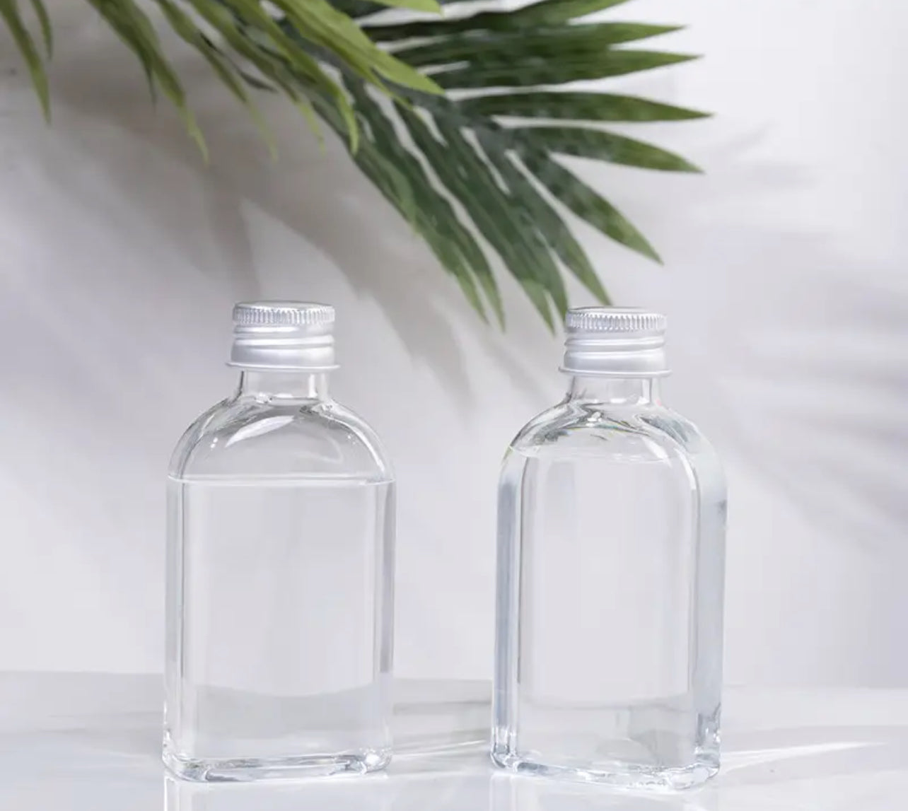 Portable Glass Bottles with Caps – Leakproof, Scent-Free, Perfect for Zamzam, Lotion & More