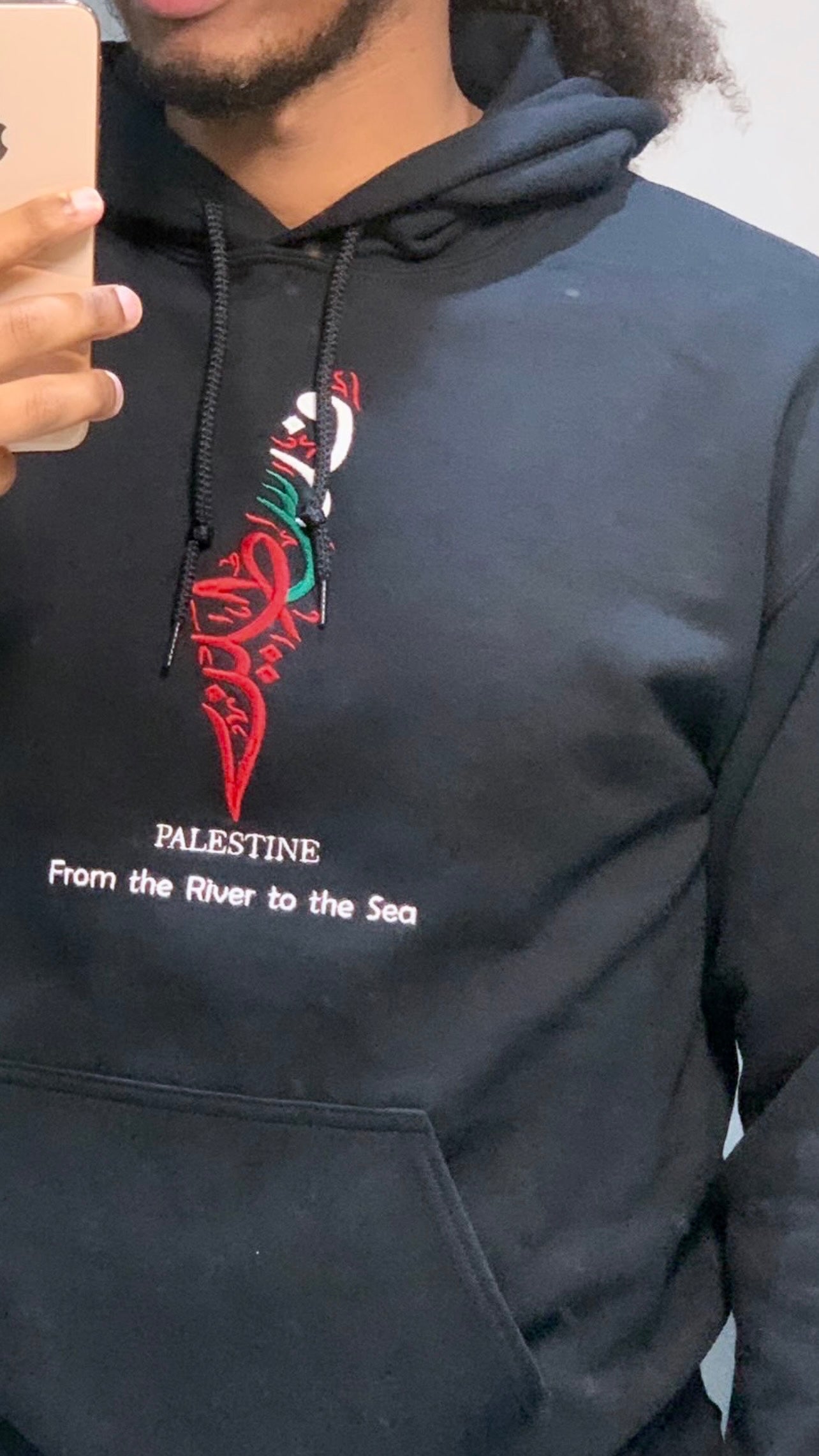 Embroidered ‘From the River to the Sea’ Palestine Hoodie