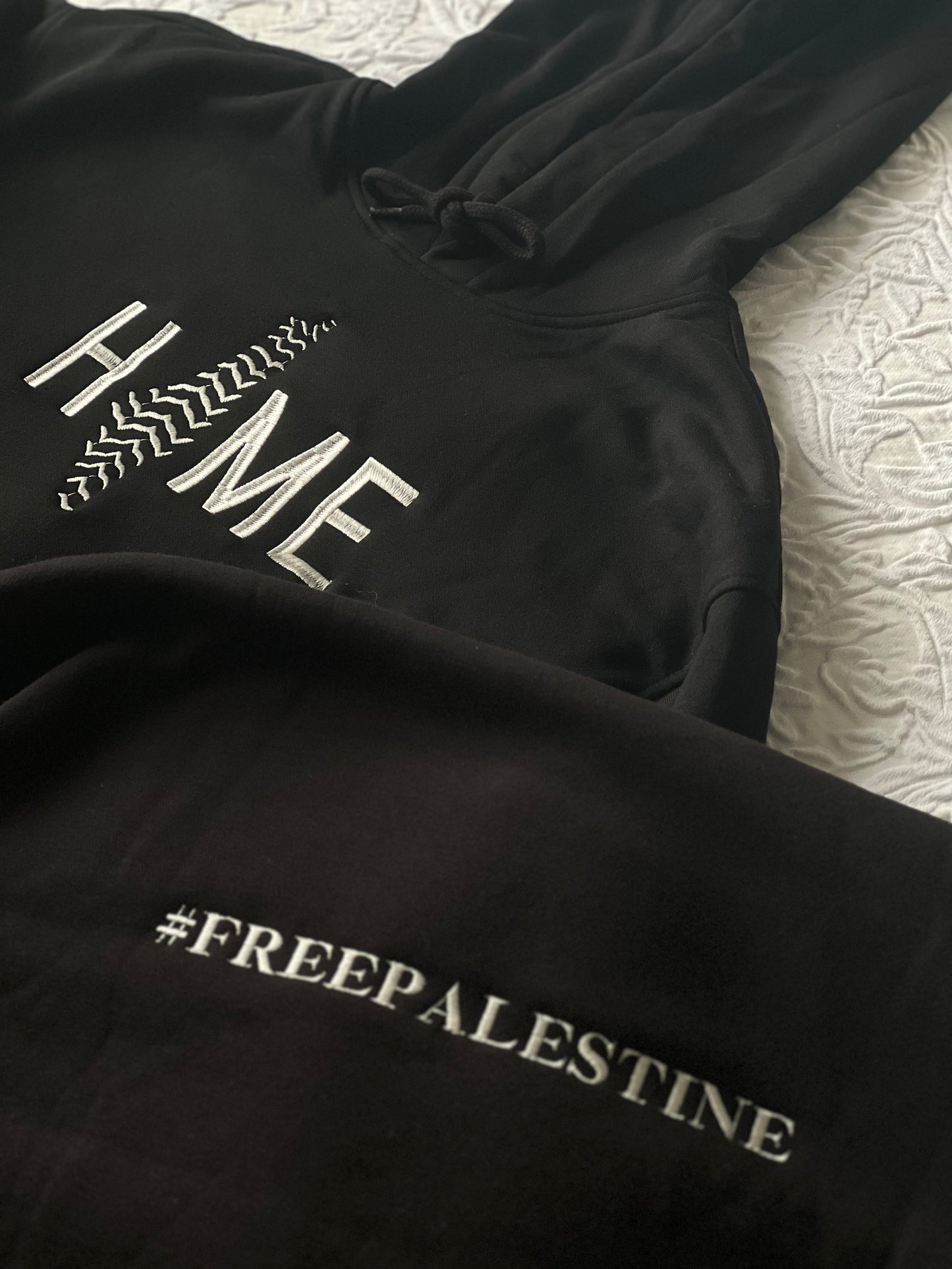 Embroidered Palestine ‘Home’ Hoodie