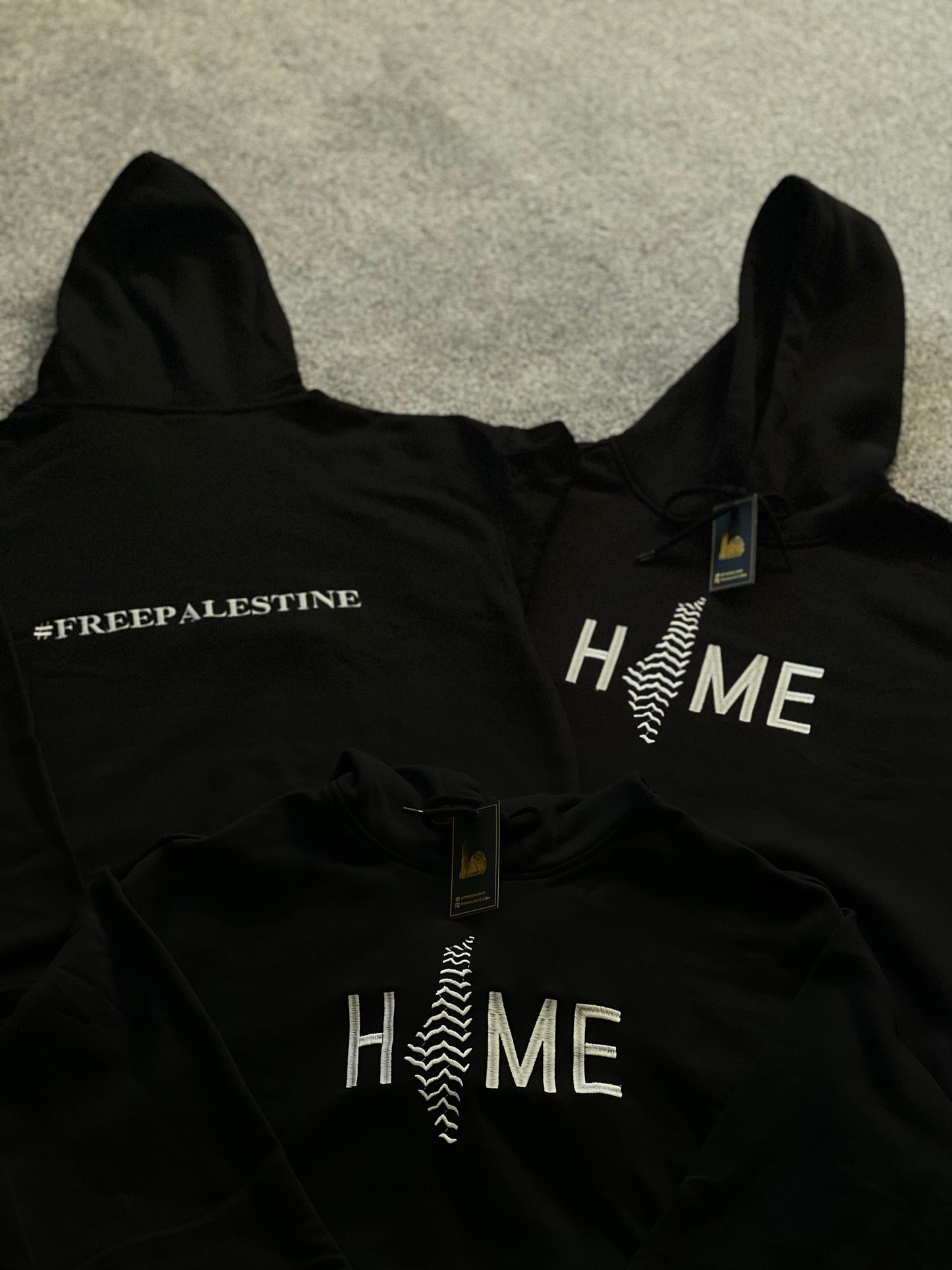 Embroidered Palestine ‘Home’ Hoodie