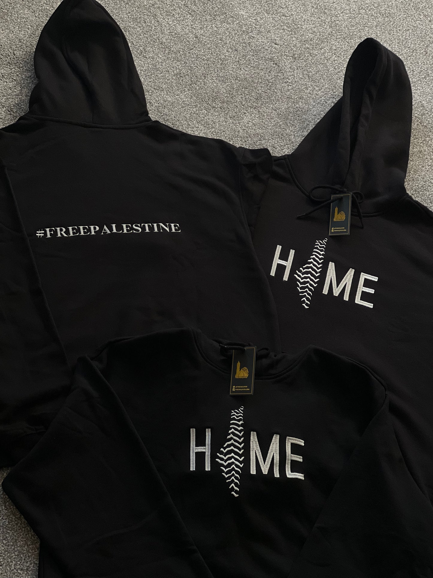 Embroidered Palestine ‘Home’ Hoodie