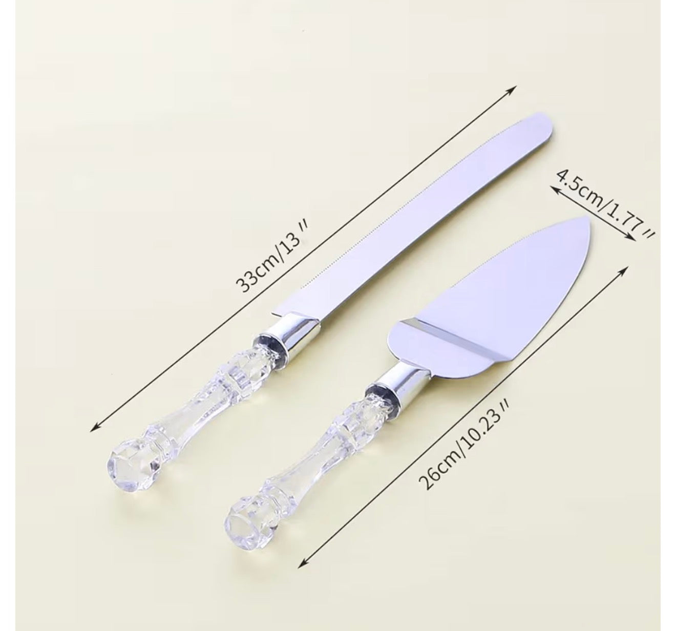 Engraved Wedding Cake Knife & Server