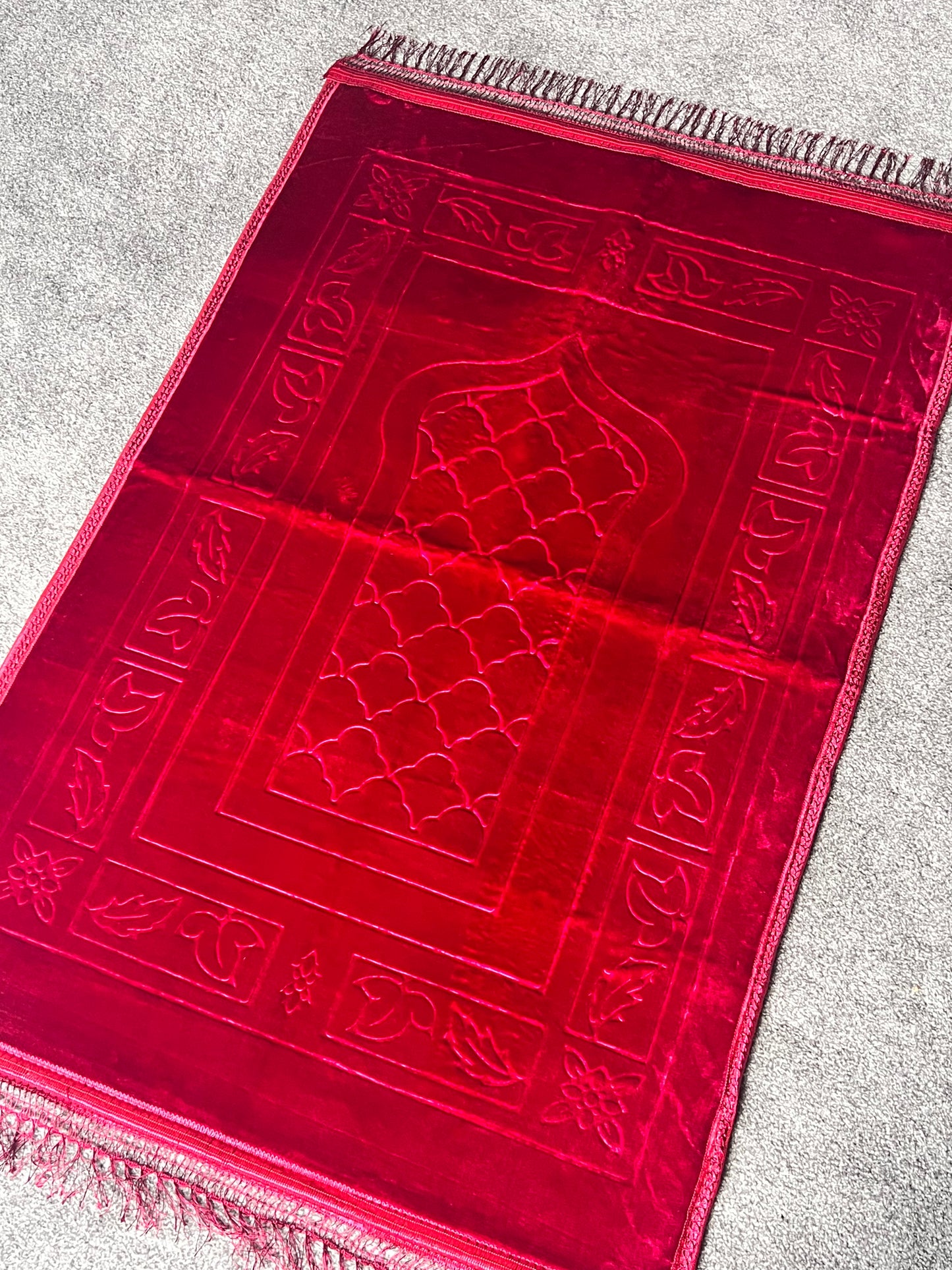 Embroidered Velvet padded prayermats