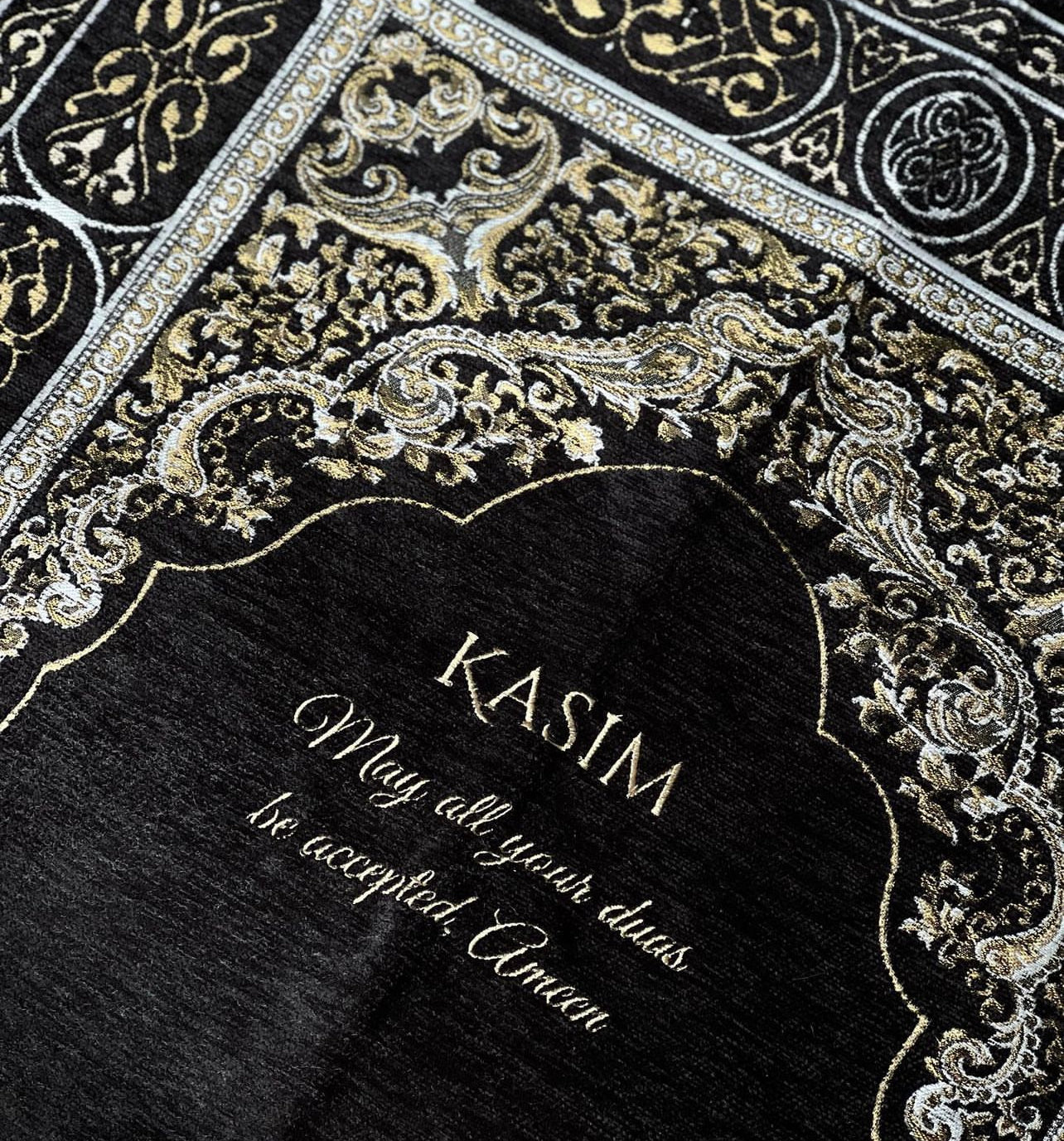 Prayermat - Black & Gold Design