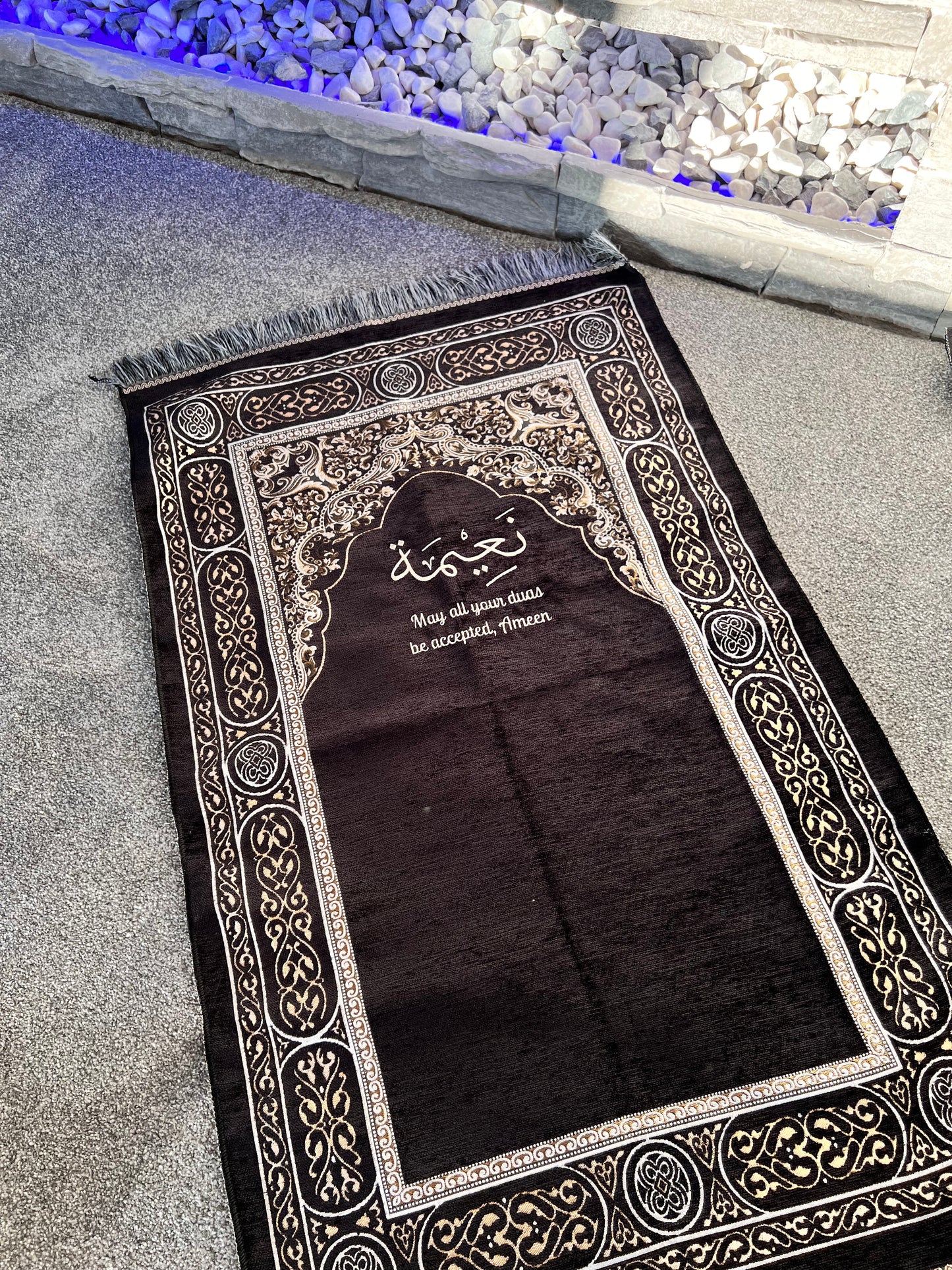 Prayermat - Black & Gold Design